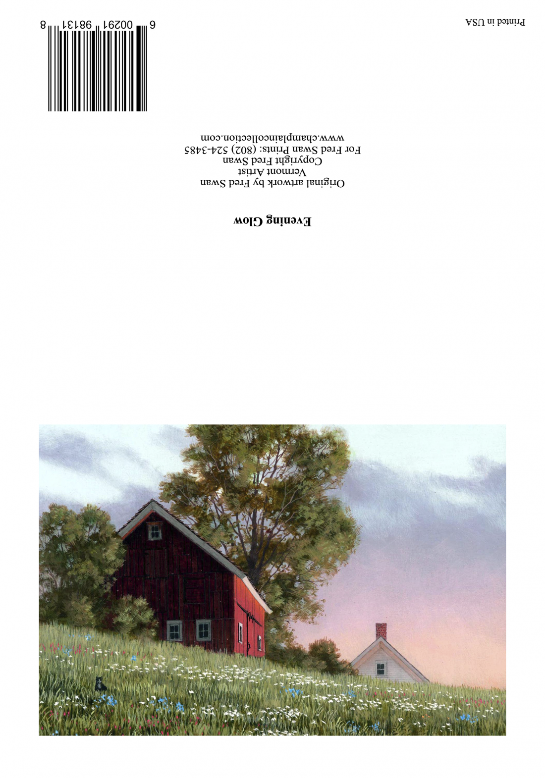 Evening Glow - American Realist Painting by Fred Swan